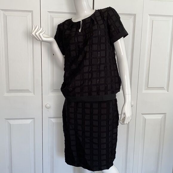 🔥JCREW 2 pc Set top Small & skirt 6 black New - Picture 6 of 7